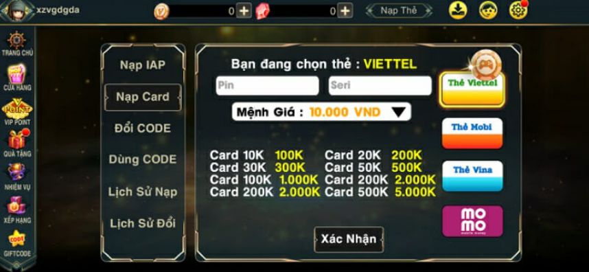 Ứng dụng trò chơi Gwin - Gwin