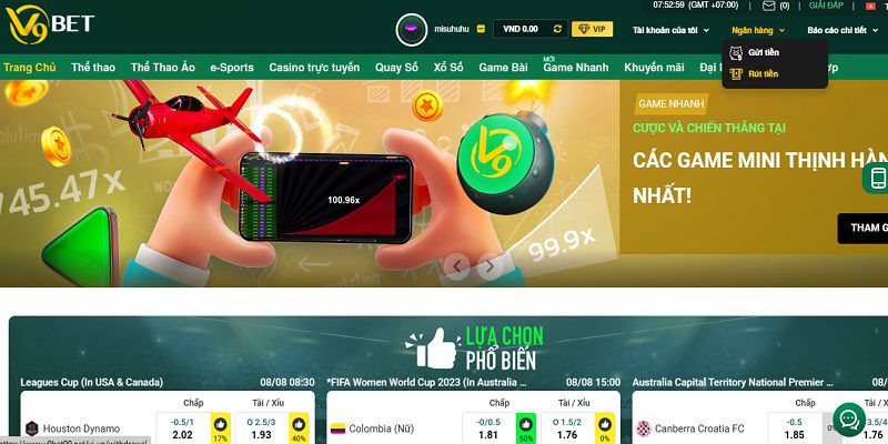 Cách nạp tiền vào tài khoản Gobet bằng tài khoản ngân hàng - Gobet