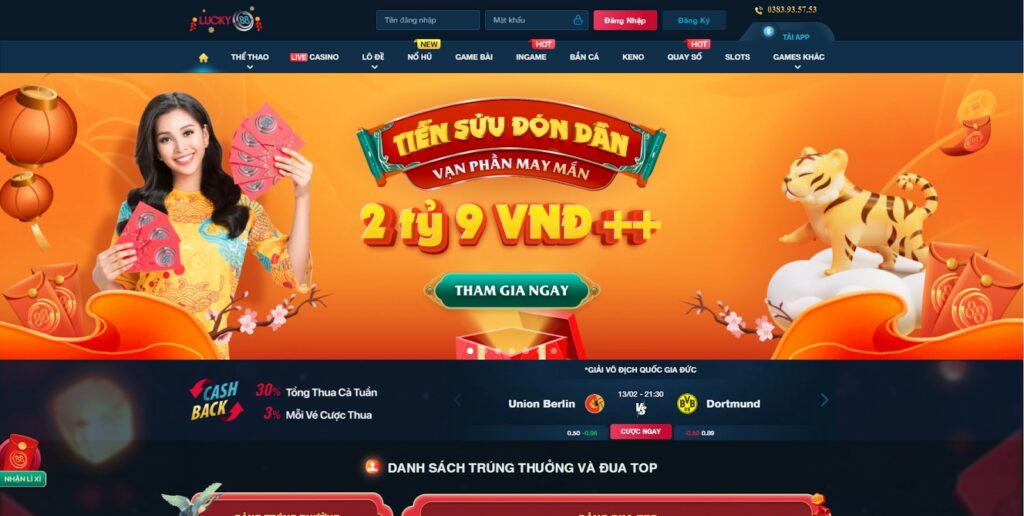 Đánh giá thiết kế website 68Lottery - 68Lottery